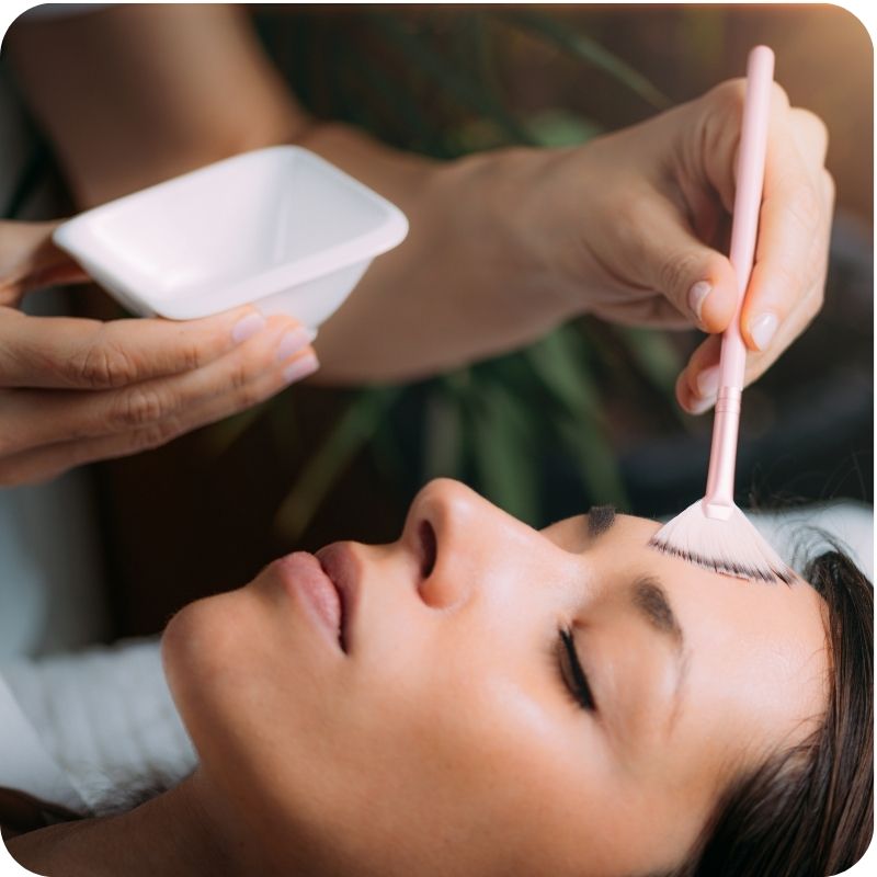 A person receiving a fascial treatment.