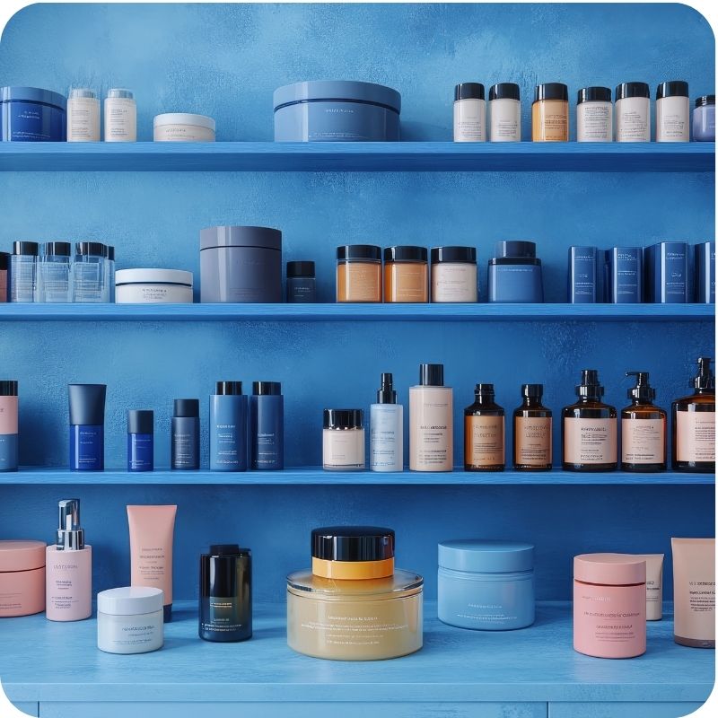 Image of an estheticians backbar.