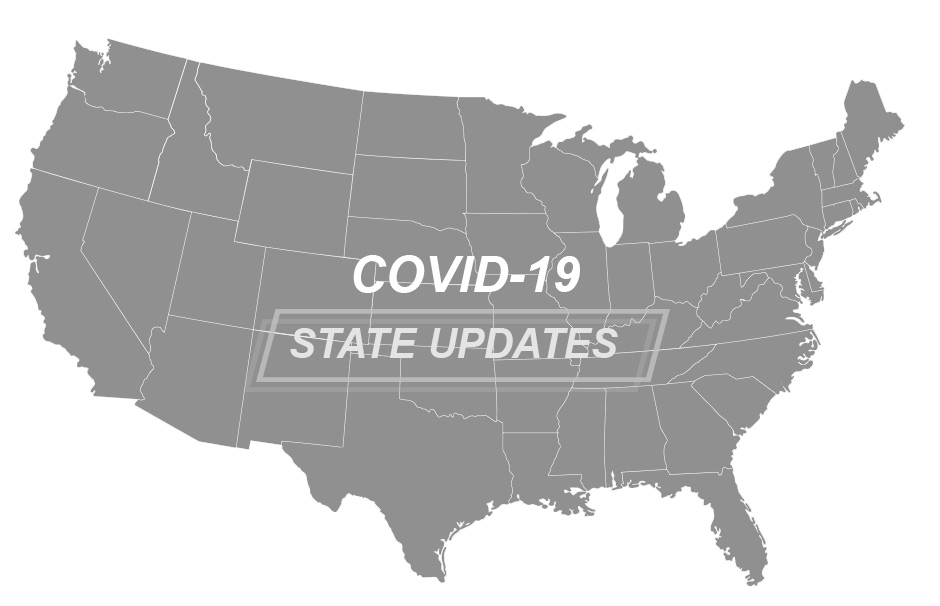USA Map Covid-19 State Updates