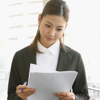 Lawkmaker reviewing legislation