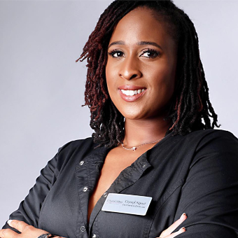 Crystal Ngozi, who is a skincare professional at ASCP.