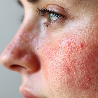 Image of a person with rosacea.