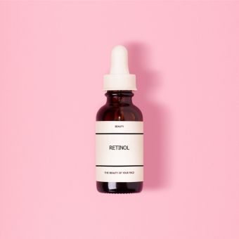 Image of a vial of retinol.