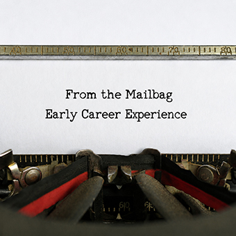 Image of a typewriter and title of episode.