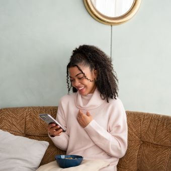 esthetician watching video