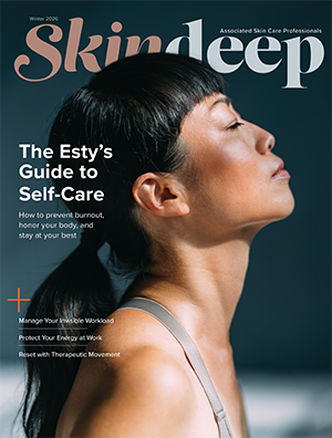 a cover image of ASCP Skin Deep magazine for estheticians