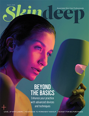 a cover image of ASCP Skin Deep magazine for estheticians