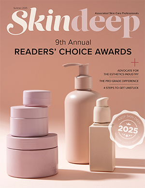a cover image of ASCP Skin Deep magazine for estheticians