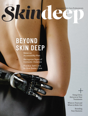 a cover image of ASCP Skin Deep magazine for estheticians